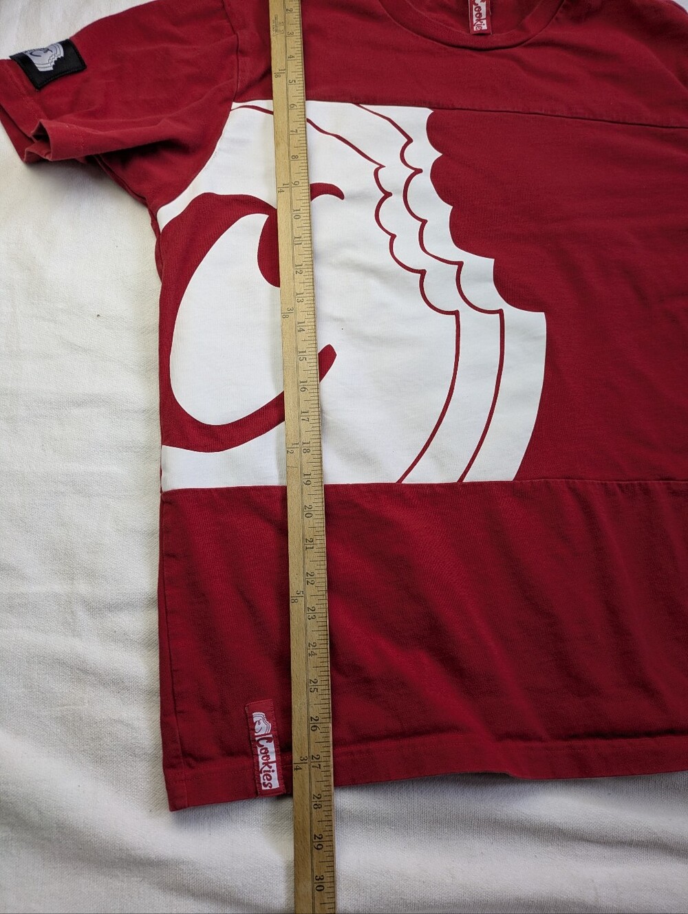 Men's XL Cookies Red Tshirt With Graphic - Picture 4 of 8